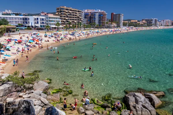 Spiaggia sulla Costa Brava (Sant Antoni de Calonge) della Spagna — Foto Stock