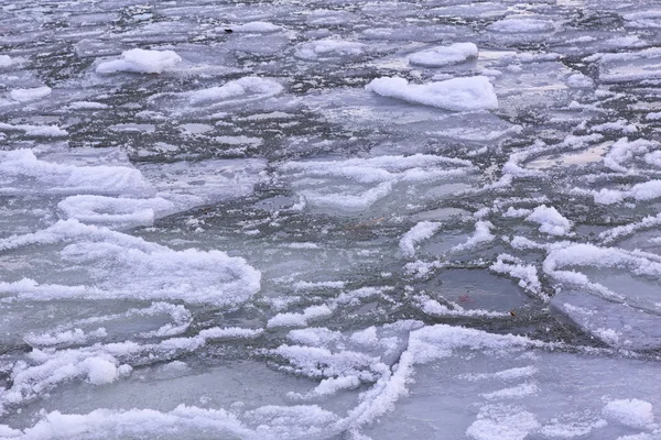 Ice blocks on the lake Balafon — Stock Photo, Image