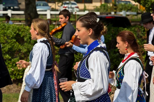 Desfile tradicional húngaro de cosecha el 11 de septiembre de 2016 —  Fotos de Stock