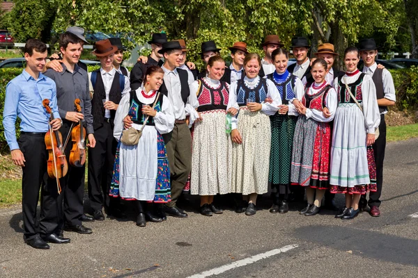Traditional Hungarian harvest parade on september 11, 2016 — Stock Photo, Image