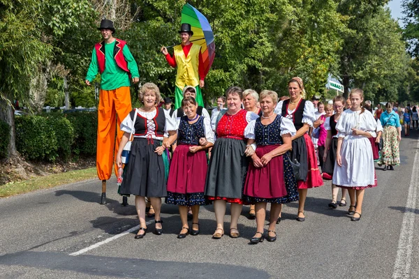 Traditionella ungerska Harvest Parade den 11 september, 2016 — Stockfoto