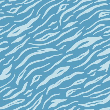 Yumuşak Pastel Mavi Renkli Soyut Harmonik Desen.