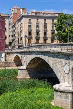 Girona 'daki setin manzarası - Katalonya, İspanya