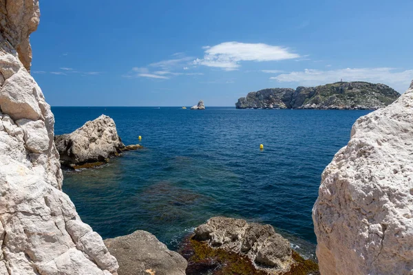 Beautiful Seascape Spanish Costa Brava Small Town Estartit — Stock Photo, Image