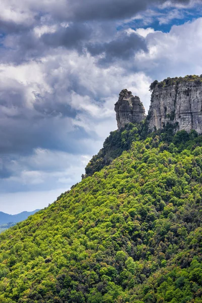 Νίκαια Κοιλάδα Από Την Ισπανία Κοντά Στο Χωριό Rupit Μια — Φωτογραφία Αρχείου