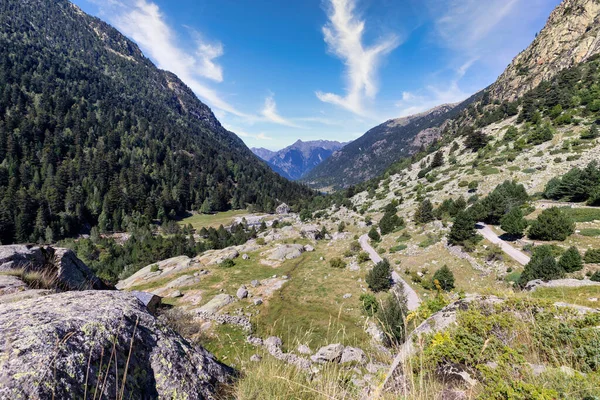 Bela Paisagem Montanha Dos Pirinéus Espanha Catalunha Aiguestortes Sant Maurici — Fotografia de Stock