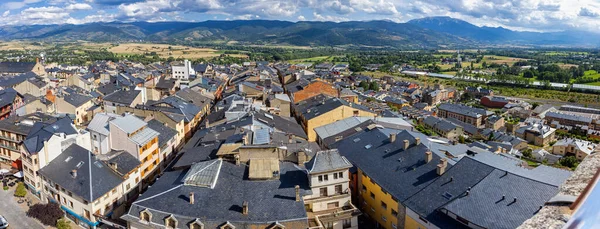 Buildings Town Puigcerda Catalonia Northern Spain Top View Picture — Stock Photo, Image