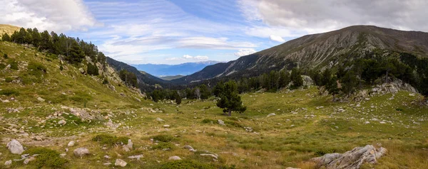 Paisagem Verão Cerdanya Montanha Dos Pirinéus Catalunha Espanha — Fotografia de Stock