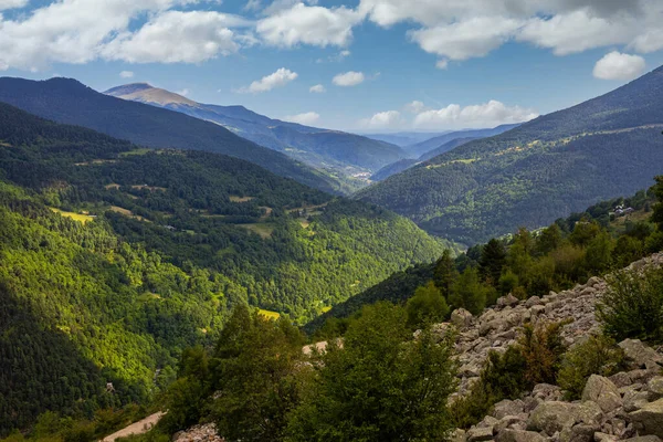 Nyári Táj Cerdanya Pireneusok Hegy Katalónia Spanyolország — Stock Fotó