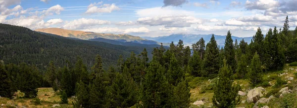 Letní Krajina Cerdanya Pyrenejské Hory Katalánsko Španělsko — Stock fotografie