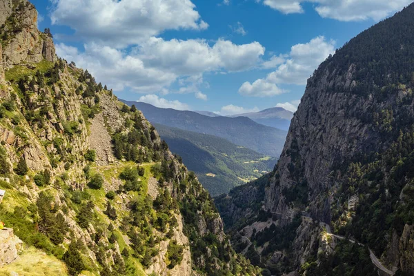 Parque Nacional Vall Nuria Vale Nuria Catalunha Dia Nublado — Fotografia de Stock