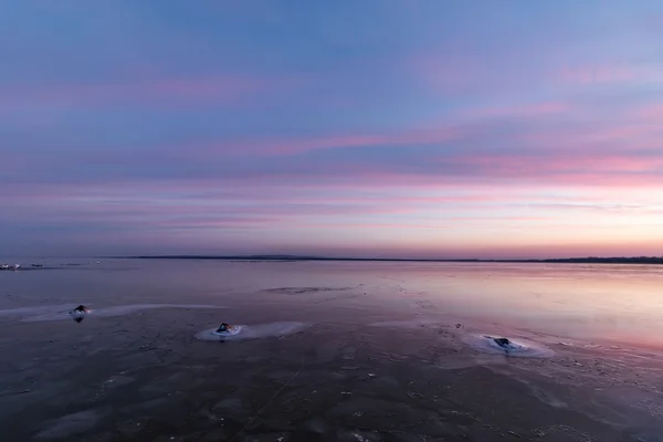 Wintersonnenuntergang — Stockfoto