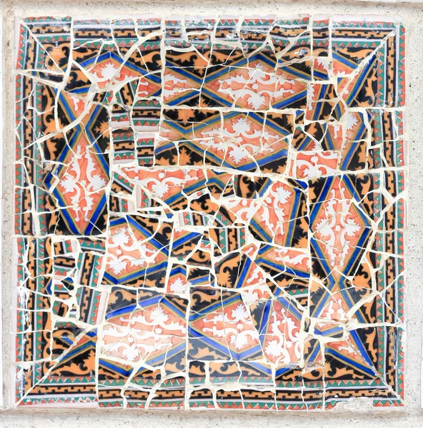 Interesting patterns Mota, Barcelona Park Guell — Stock Photo, Image