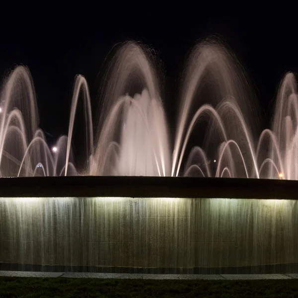 Fountain in Barcelona at night — Stock Photo, Image