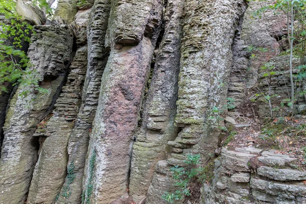 柱状玄武岩岩石 — 图库照片