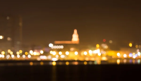 Blured lichten van een stad — Stockfoto