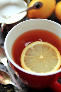 Sıcak çay ile kupa