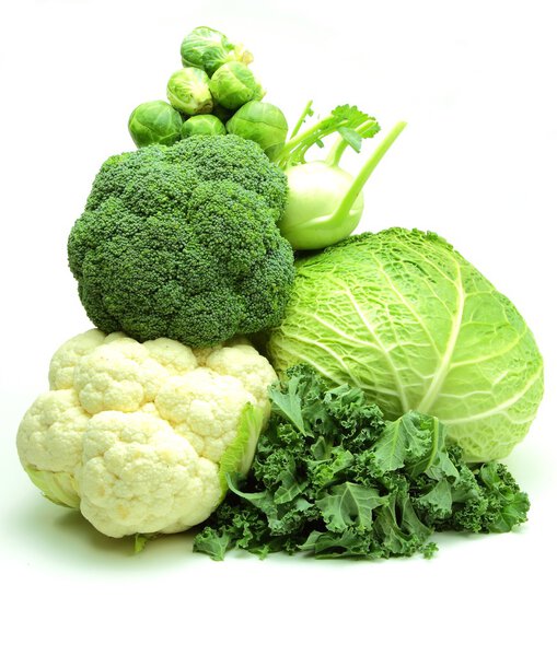 Green vegetables pile