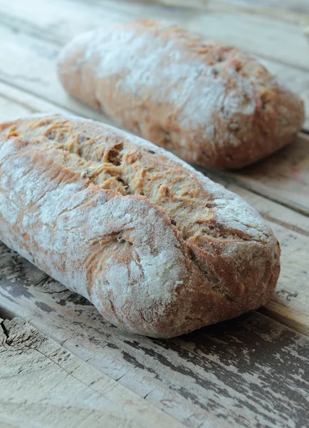 Taze pişmiş ekmek ruloları — Stok fotoğraf