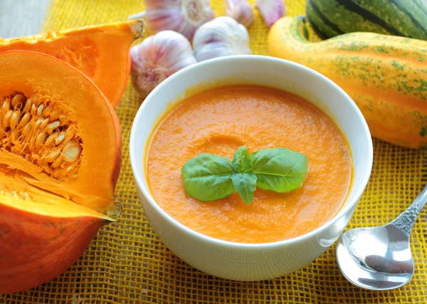 Sopa de calabaza de otoño — Foto de Stock