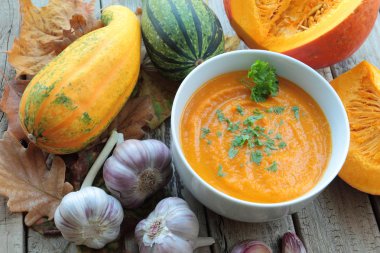 Balkabağı çorbası.