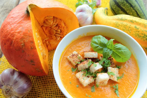 Sopa de calabaza — Foto de Stock