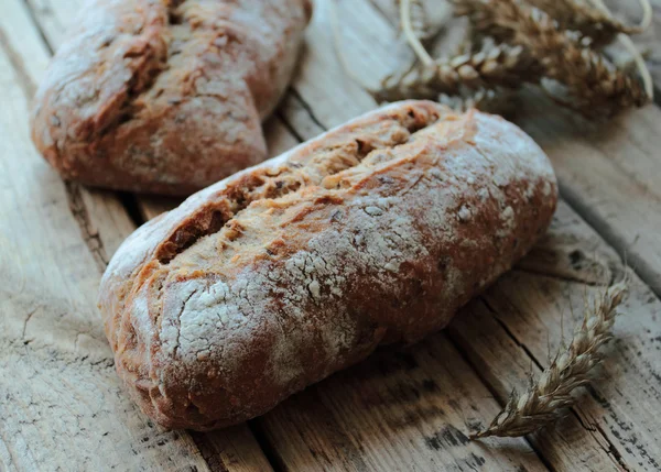 Buğday ev yapımı ekmek rulo — Stok fotoğraf