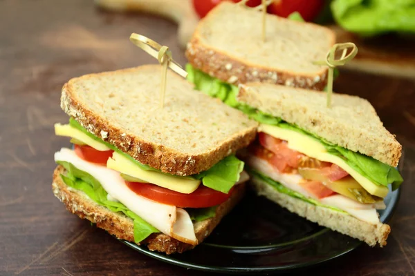 Sandwiches for snack — Stock Photo, Image