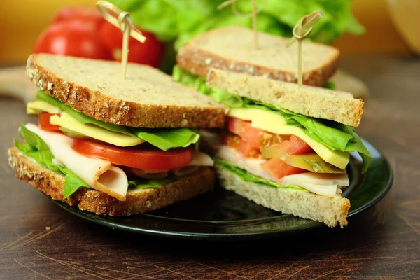 Sandwiches for snack — Stock Photo, Image