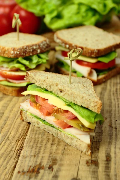 Sandwiches for snack — Stock Photo, Image