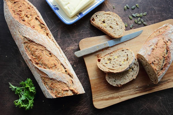 Bröd och smör — Stockfoto