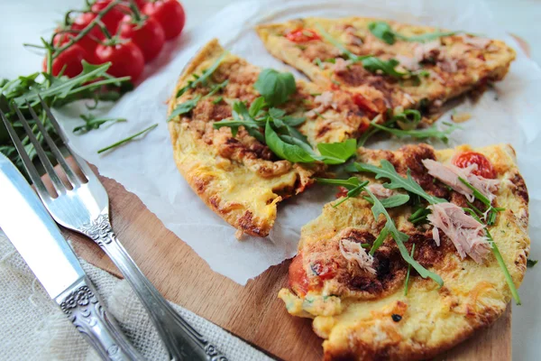 Omelet met plantaardige — Stockfoto