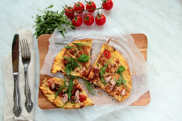 Omelet met plantaardige — Stockfoto