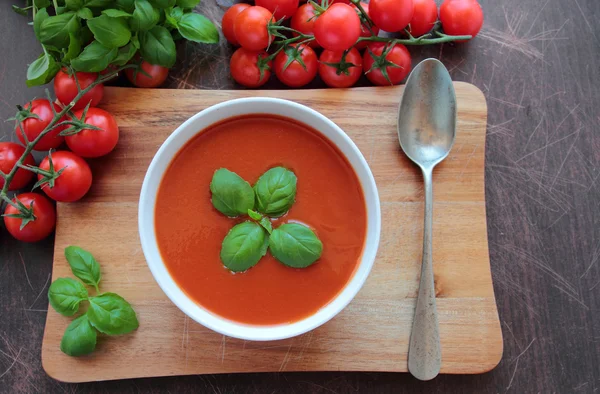 Soupe de tomate maison — Photo