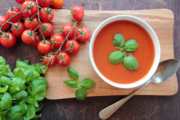 Soupe à la crème de tomate — Photo