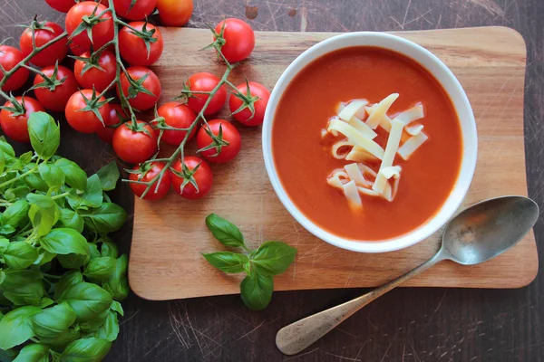 Soupe de tomate maison — Photo