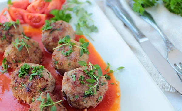 Cooked meatballs — Stock Photo, Image