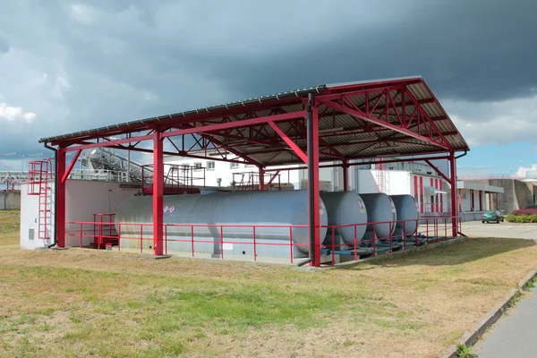 Behälter mit Biogas — Stockfoto