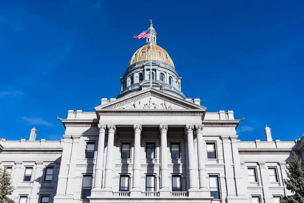 Fachada Exterior Del Edificio Del Capitolio Estatal Colorado Denver — Foto de Stock