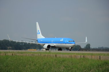 Amsterdam, Hollanda - 10 Ağustos 2015: Ph-Bca Klm Boeing 