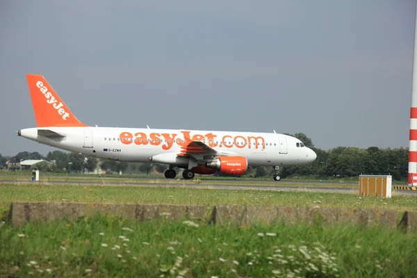 Amsterdam, The Netherlands - August 10 2015: G-EZWA easyJet Airb Stock Image