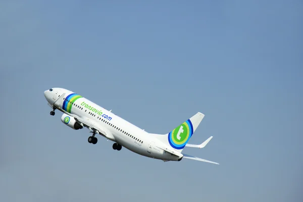 Amsterdam, Paesi Bassi - 12 giugno 2015: PH-HZF Transavia Boei — Foto Stock