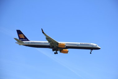 Amsterdam Hollanda - 5th Mayıs 2016: Tf-Fix Icelandair imzaladığı