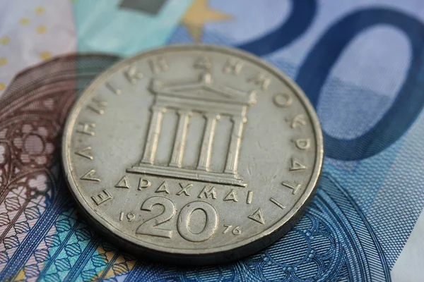 Crisi dell'euro in Grecia — Foto Stock