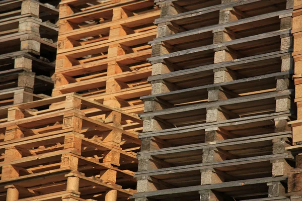 Wooden Pallet storage — Stock Photo, Image