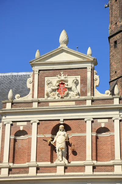 Haarlem City Hall homlokzat — Stock Fotó
