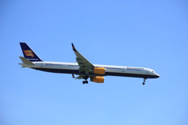 Amsterdam Hollanda - 5th Mayıs 2016: Tf-Fix Icelandair imzaladığı