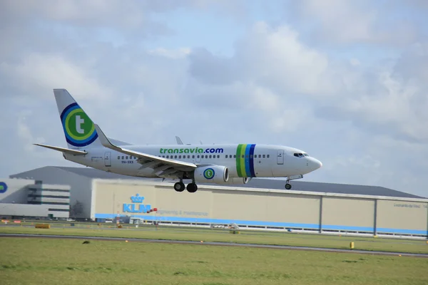 Amsterdam, Paesi Bassi, 11 aprile 2015: PH-XRX Transavia Boe — Foto Stock