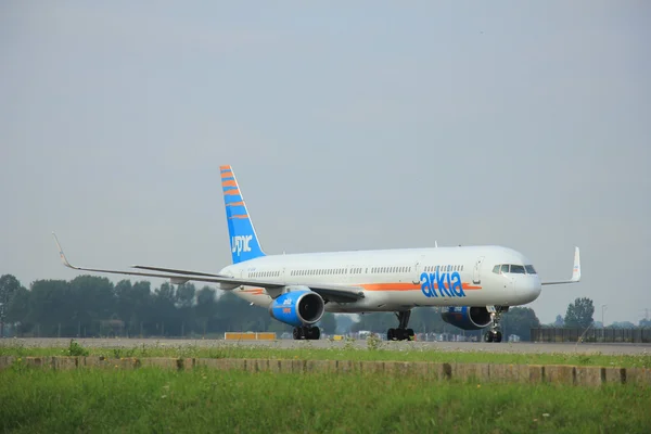 Amsterdã, Holanda - 10 de agosto de 2015: 4X-BAW Arkia - Isra — Fotografia de Stock