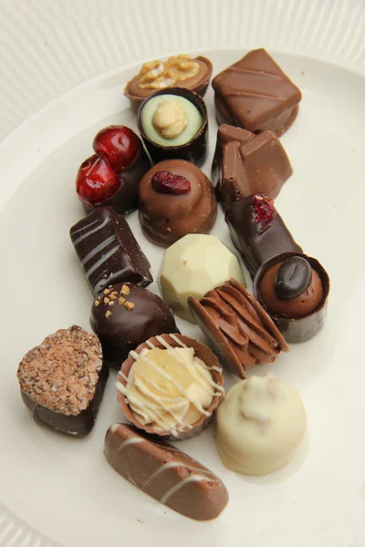 Belgium Pralines in a group — Stock Photo, Image